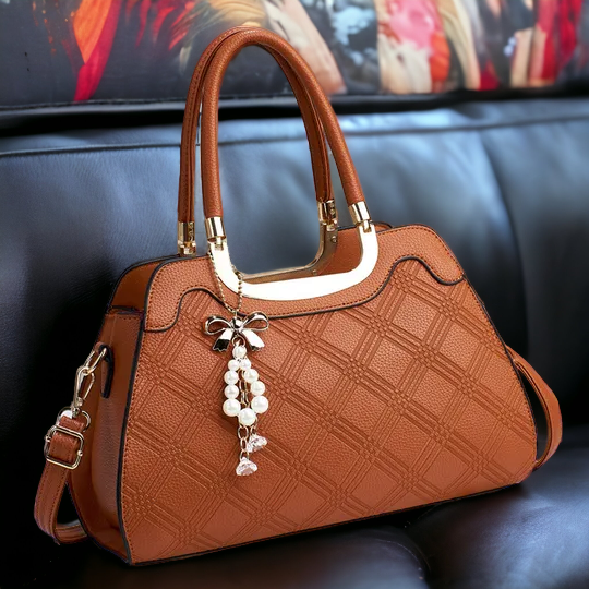 Sac a main en cuir Camel