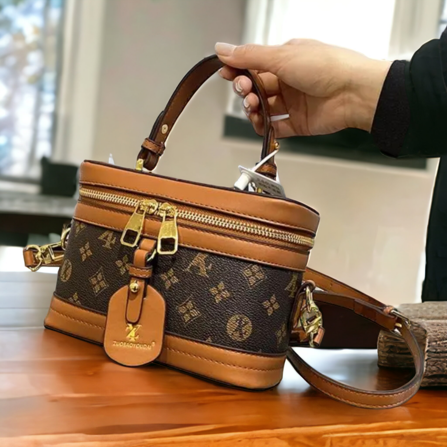 Sac seau en Cuir