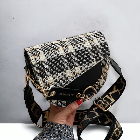 Sac bandoulière plaid