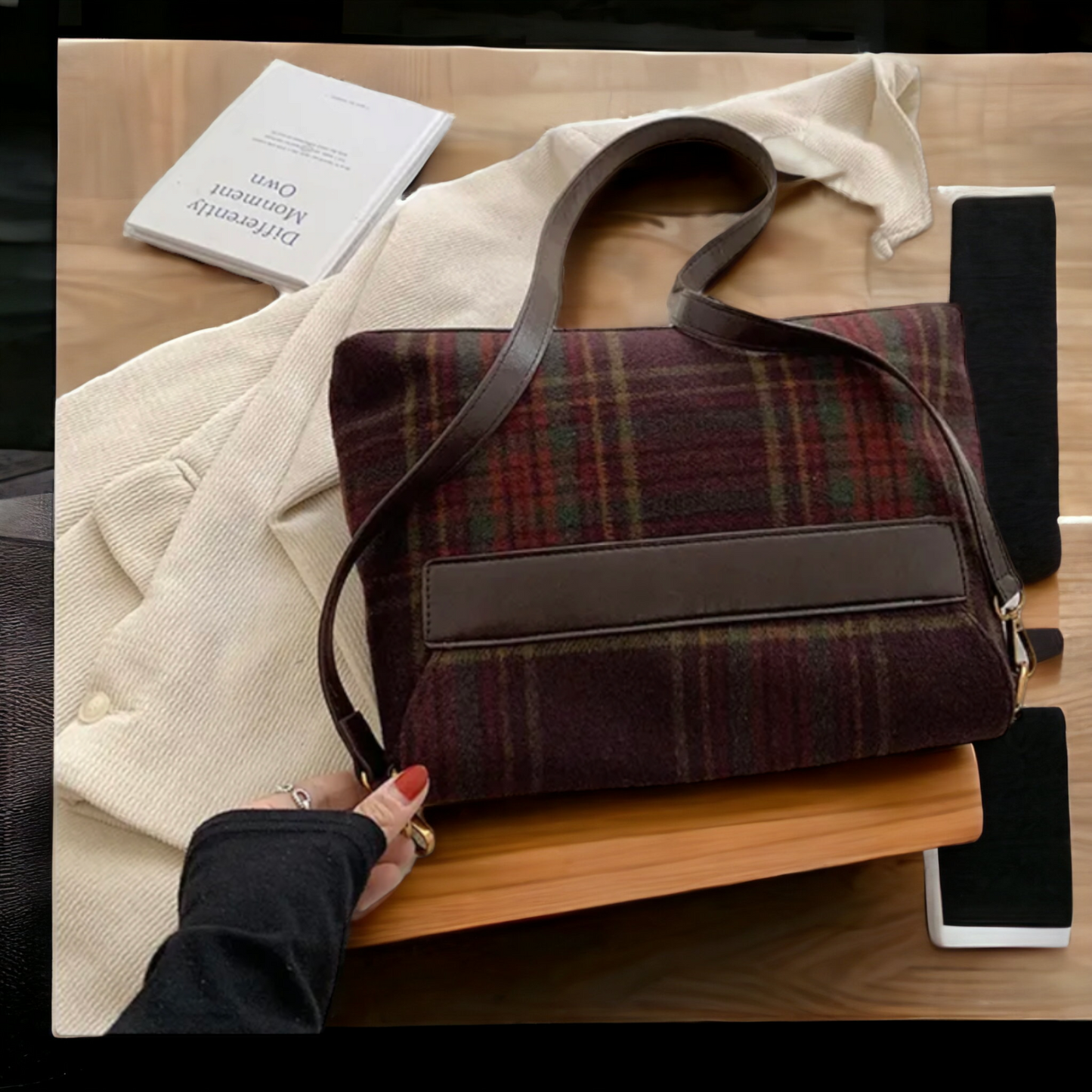 Sac plaid vintage
