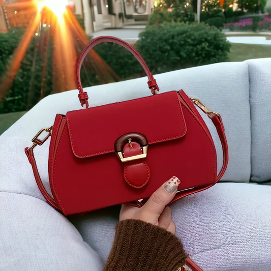 Sac à main en Cuir rouge