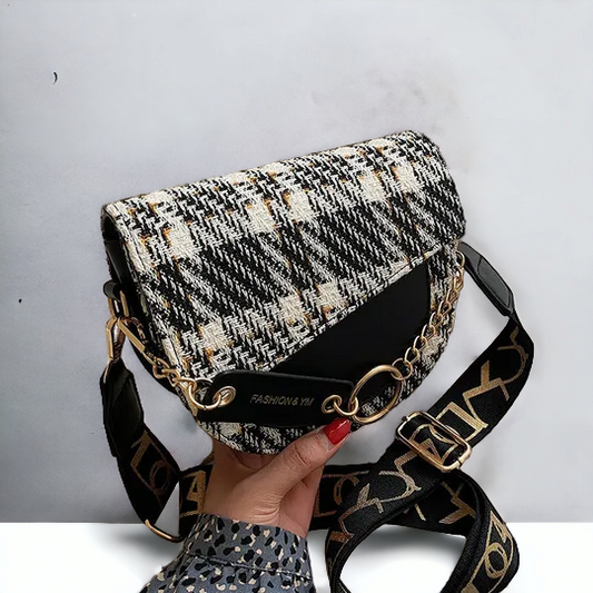 Sac bandoulière plaid